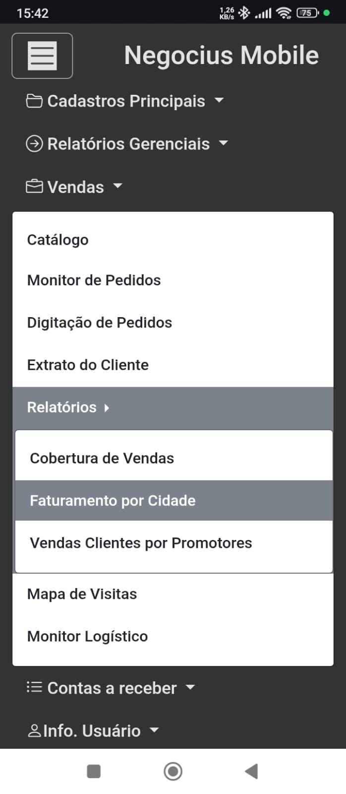 Dropdown 3 Celular